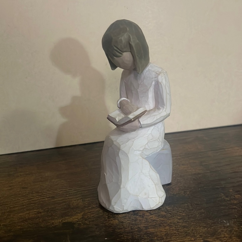 Willow Tree Wisdom Girl Reading Book Figurine 2003